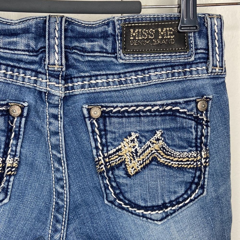 miss me womens low rise bootcut jeans size 26 medium wash blue - Picture 7 of 10